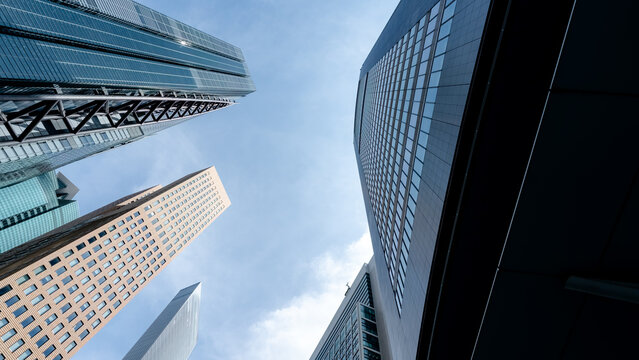 Modern business skyscrapers in the Minato district