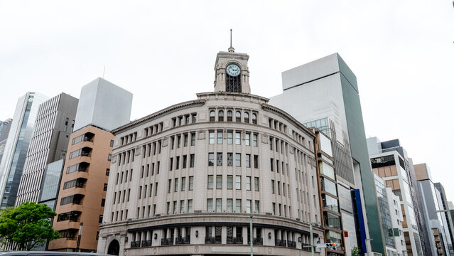 Historic Wako Building in the Ginza district, Tokyo