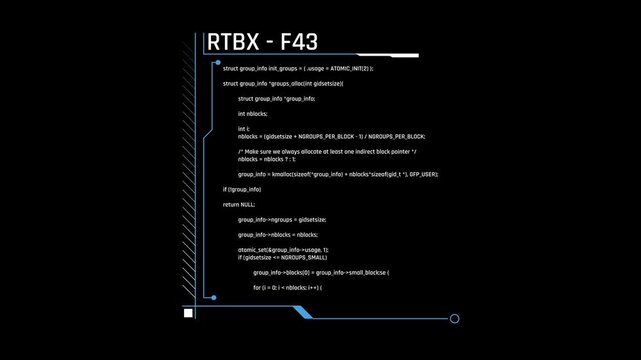 Futuristic Source Code Interface With Programming Script And Software Development Module