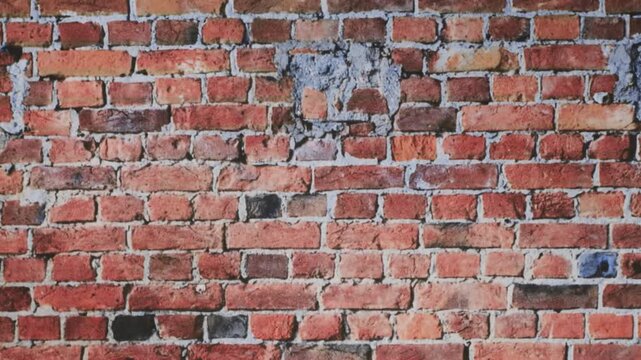 building unfolding animation brick wall