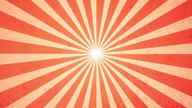 Looping Abstract Sun Rays Animation For Energetic Graphic Backdrops