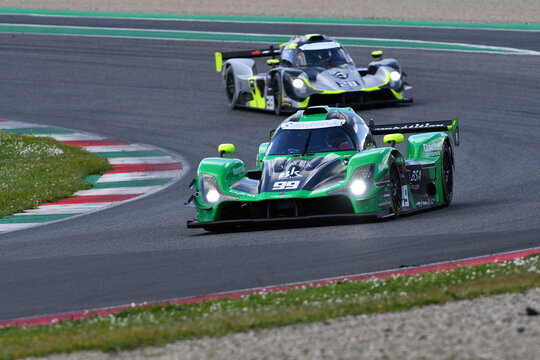 Scarperia, Italy - April 25th 2025: Nova NP02 Prototype in action during Ultimate Cup Series at Mugello Circuit in Italy.