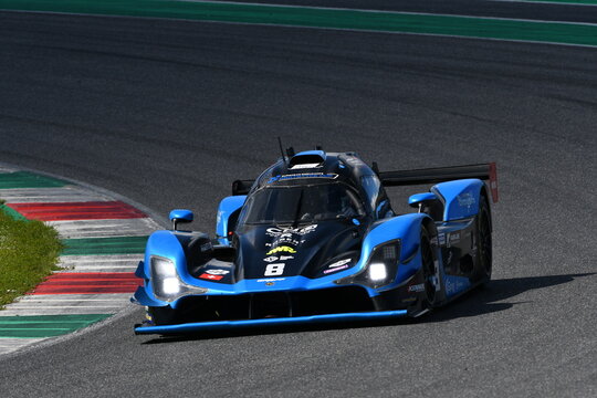 Scarperia, Italy - April 25th 2025: Nova NP02 Prototype in action during Ultimate Cup Series at Mugello Circuit in Italy.