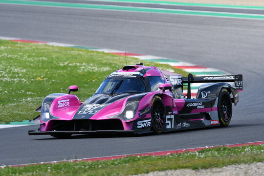 Scarperia, Italy - April 25th 2025: Nova NP02 Prototype in action during Ultimate Cup Series at Mugello Circuit in Italy.
