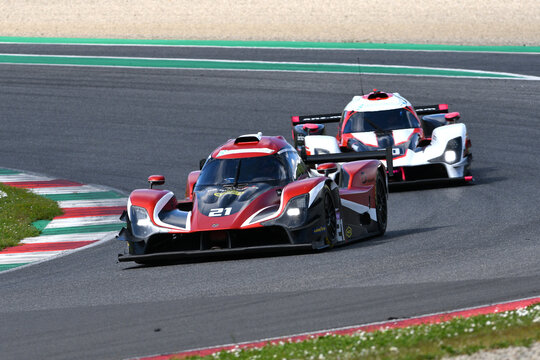 Scarperia, Italy - April 25th 2025: Nova NP02 Prototype in action during Ultimate Cup Series at Mugello Circuit in Italy.