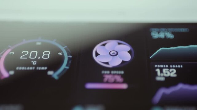 cooling dashboard at 20.9 degrees celsius