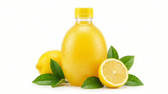 Freshly squeezed lemon juice in glass pitcher with whole lemons and mint leaves on white background for summer beverage recipe inspiration lemon day still life refreshing