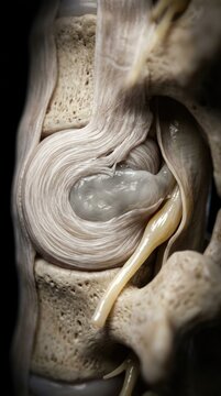 Lumbar spine anatomy: complex spinal disorder, orthopedic aspect, nerve compression, degenerative disc, chronic pain, acute back, vertebral ache, neurological issue.