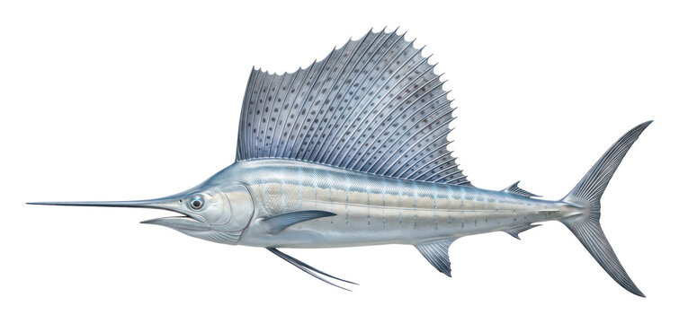 Sailfish Isolated on White Background