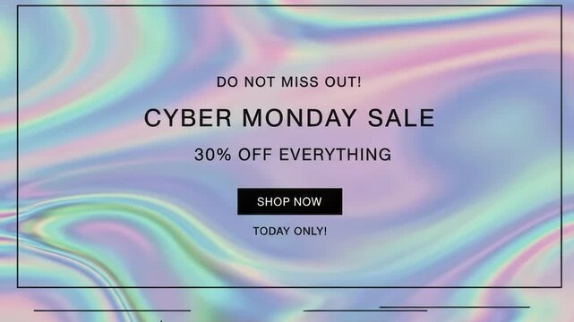 Cyber monday sale advertisement