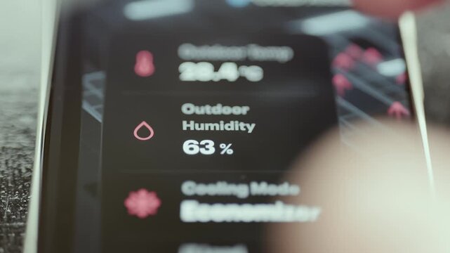 outdoor humidity reaches 63 percent nice