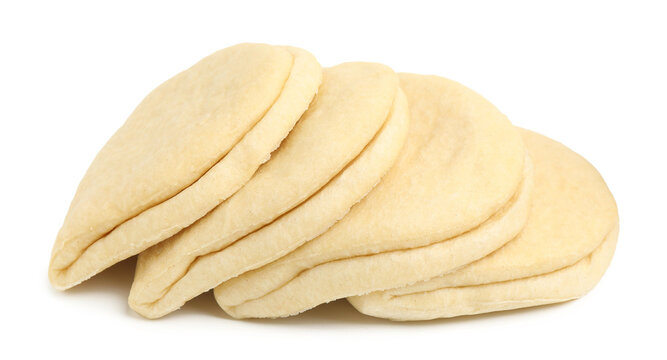Many tasty bao buns isolated on white