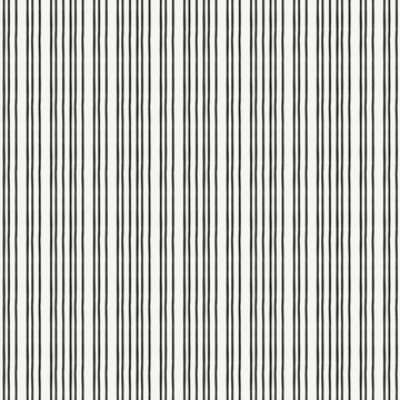 Charcoal and cream multi line vertical stripe vector seamless pattern. Fine organic pinstripes on a warm linen background. Ideal for modern farmhouse wallpaper, tailored bedding, kitchen linens
