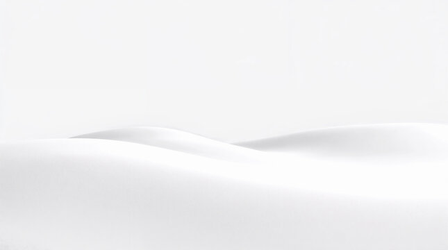 Abstract white fluid wave background with soft shadows
