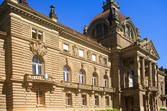 Strasbourg, France, 09-97-26. Palais du Rhin a former imperial palace built in the late 19th century.. The building currently houses the Central Commission for the Navigation of the Rhine.