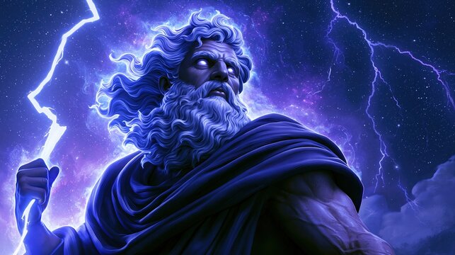 Jupiter God Zeus Lightning Storm