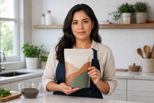 Food Allergen Labeling Product Developer Stands Test Kitchen