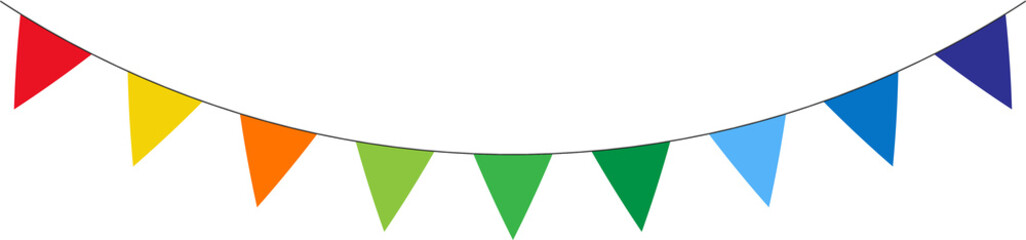 Bunting flags banner for festive party and birthday decoration © Pakiza
