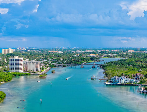 aerial view of Intracoastal and Cato's Bridge