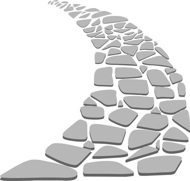 a road paved with stone
