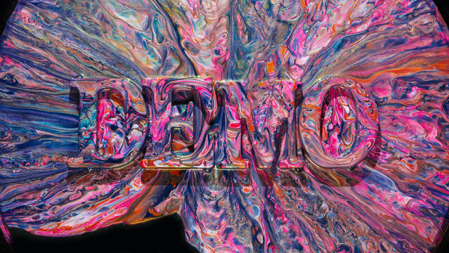 vibrant abstract fluid art with swirling patterns and colorful paint in a frontal view.
