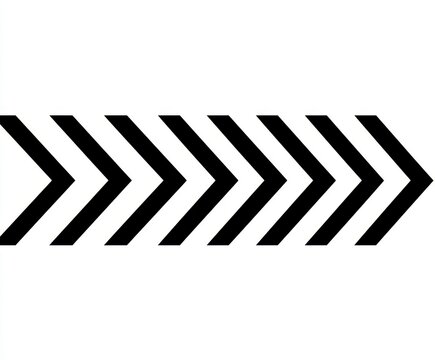 Black chevron arrow pattern, repeating directional chevrons
