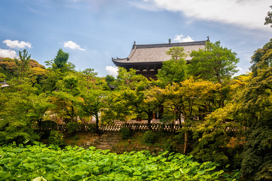 Grand Sanmon Gate of the Old Manpukuji Temple in Uji, Kyoto