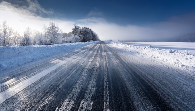 dangerous treacherous uncleared snow and ice covered roads