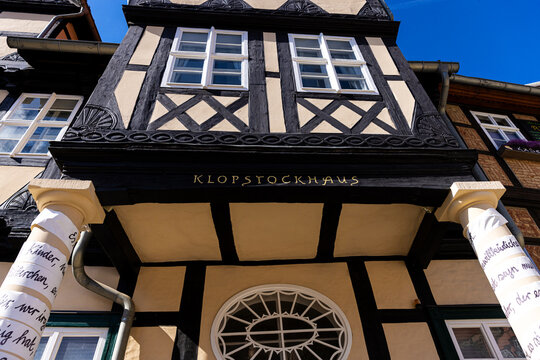 quedlinburg, Saxony Anhalt, germany - 28 07 2026: the famous klopstock house in quedlinburg