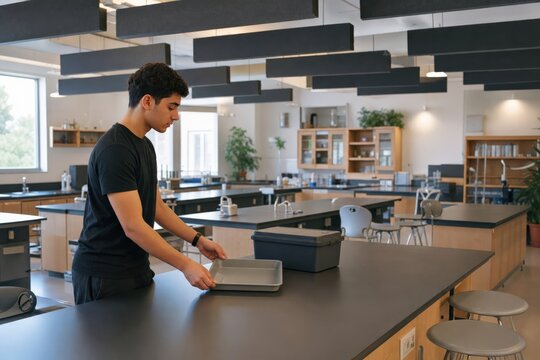 Sensory Friendly Classroom Education Student Choosing Low Reflection