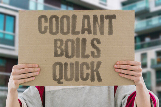 "Coolant Boils Quick" Engine fluid overheats faster in extreme temperatures. OVERHEAT. COOLANT. ENGINE. SUMMER. TEMPERATURE.