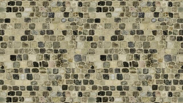 Rustic paving stones pattern creates an earthy, textured seamless loop background.