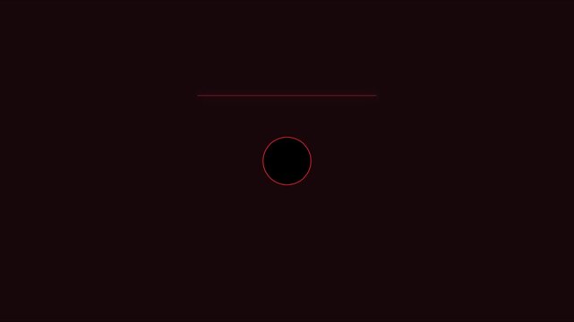 Minimalist abstract red circle and line motion animation 4k background