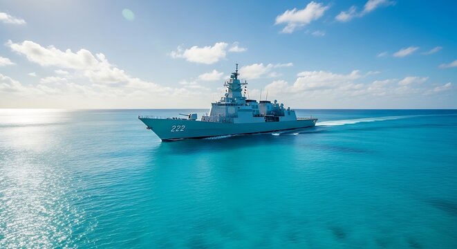 cruise ship in the sea