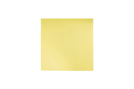 Soft yellow square adhesive note