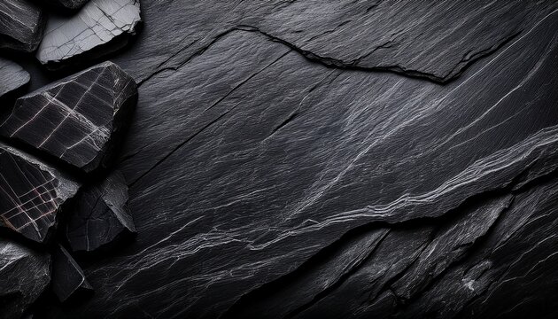 dark grey black slate texture background black stone texture black granite slabs background