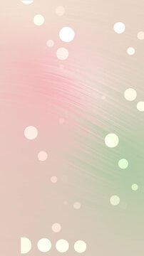 Soft pastel abstract background with floating glowing bokeh circles