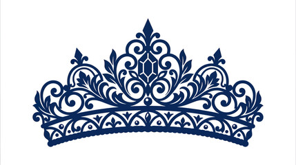 Ornate Royal Crown with Gemstone, Isolated © Ardhyapananisedu