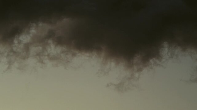 Tokyo,Japan - August 4, 2026: Moving clouds in the morning sky
