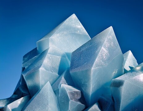 close up of crystalline structures formation