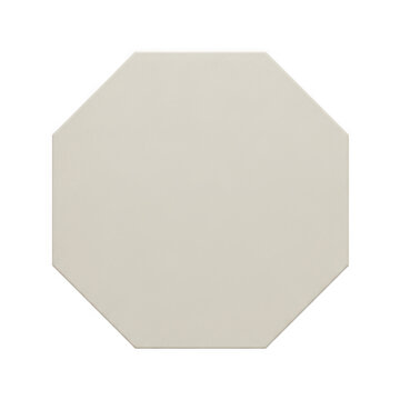 Beige octagon shape with a flat texture