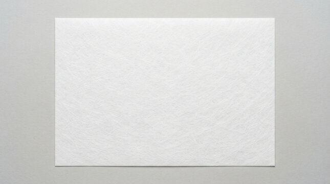 Minimalist luxury abstract high tech tyvek paper sheet texture close up with elegant natural spunbound synthetic fiber patterns clean crisp white mockup presentation backdrop copy space