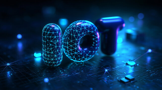 IoT Internet of Things Text Concept on Circuit Board