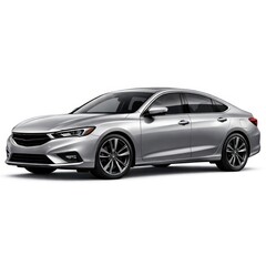 Fototapeta premium Sleek silver sedan with modern design and alloy wheels.