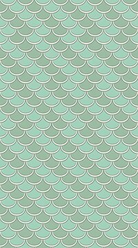 Seamless teal and green fish scale pattern background