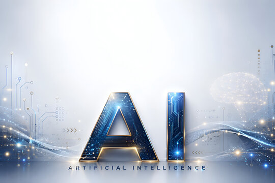 AI Artificial Intelligence Technology Concept with Futuristic Digital Circuit Background and Neural Network
