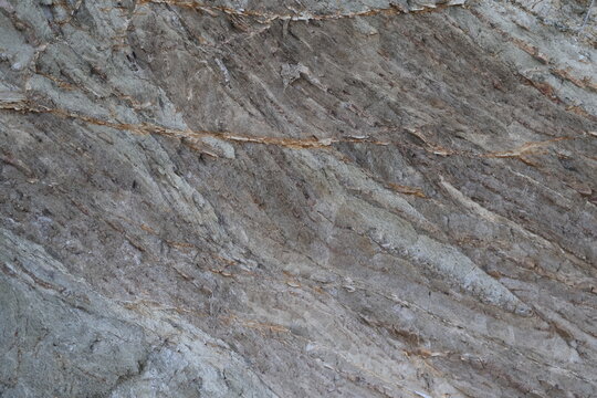 Close up of layered rough geological earth texture