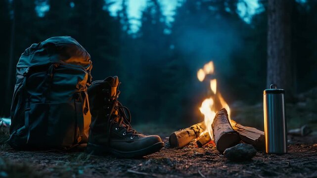 Cozy Campsite Sunset