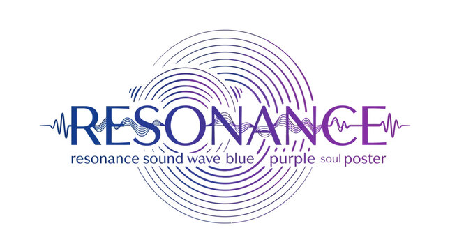 Abstract Resonance Sound Wave Graphic