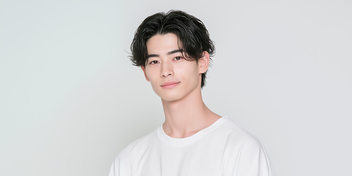 美容, 男性, メンズ美容, スキンケア, 化粧品, メンズコスメ, 若い男性, 美肌, アジア人, 日本人, フェイシャル, メンズメイク, 美容液, 保湿, クリーム, エイジングケア, 美容医療, メンズエステ, 美容クリニック, 肌ケア, ナチュラルメイク, 透明感, ツヤ肌, 清潔感, モデル, ポートレート, クローズアップ, ハンサム, 中性的, 韓国風, ヘアスタイル, メンズヘア